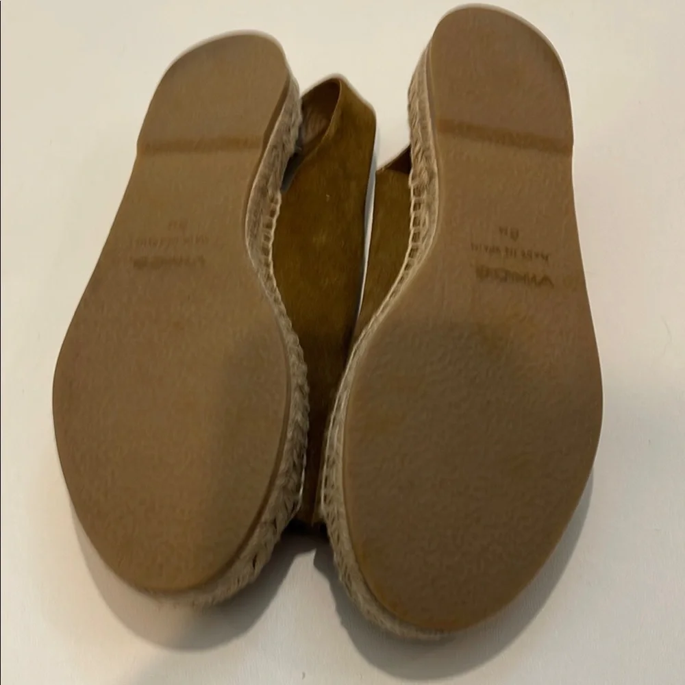 Vince Brown Linton Espadrille Slingback Shoes with Jute Sole